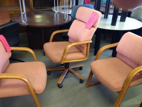 ***lot of 3 chairs 1 executive chair &amp; 2 side chairs by hon office furniture*** for sale