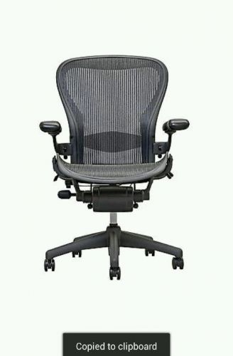 1 Herman Miller Fully Loaded Size B Aeron Chairs