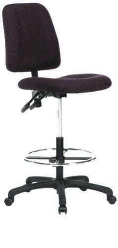 Deluxe harwick adjustable fabric drafting chair in gray fabric model 100ke for sale
