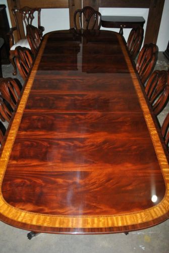 Large American Made Mahogany Conference Table, 10 ft. Long $10,000