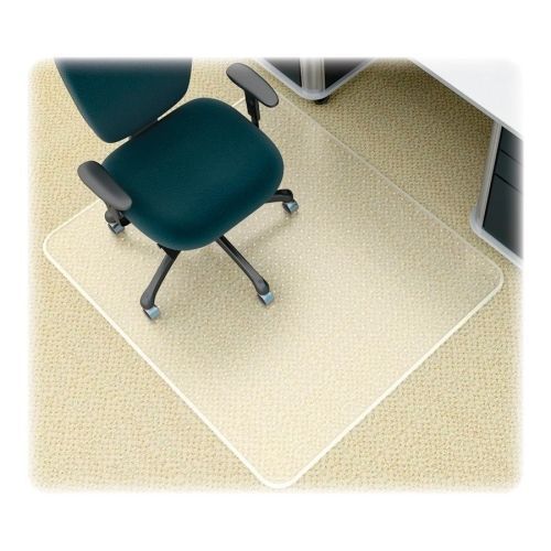SuperMat Studded Beveled Mat for Medium Pile Carpet, 45 x 53, Clear