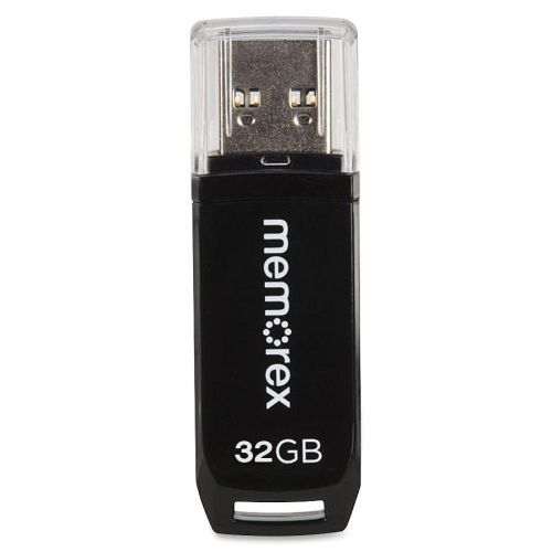 Memorex 32GB Mini TravelDrive USB 2.0 Flash Drive - 32 GB -USB - Black