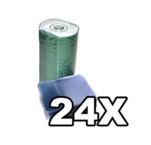 1000 ritek ridata business card 24x cd-r 50mb white inkjet /w vinyl sleeves for sale