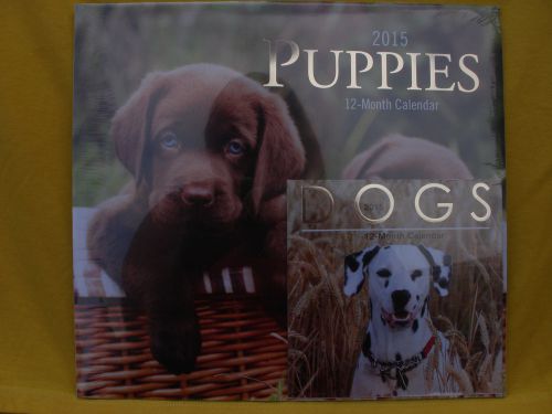 2015 Puppies Wall Calendar+ BONUS Mini Calendar