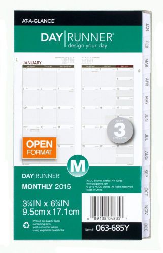 Day Runner Compact Monthly Planner Refill 2015, 3.75 x 6.75 Inches  (063-685Y)