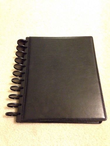 Arc Customizable Portfolio Notebook Planner Professional Work Black Leather