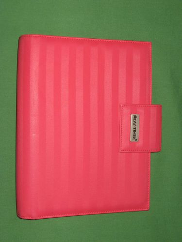 Classic 1.1&#034;  red stripe day runner planner organizer binder franklin covey 9132 for sale