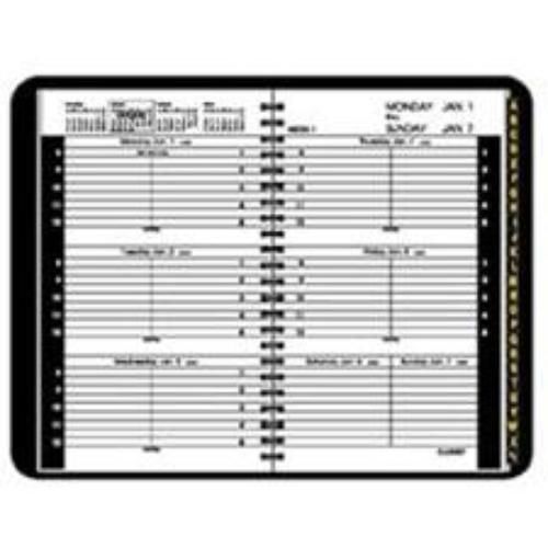 At-A-Glance Weekly Appointment Book 14 Month July-Aug 4-7/8&#039;&#039; x 8&#039;&#039; Black