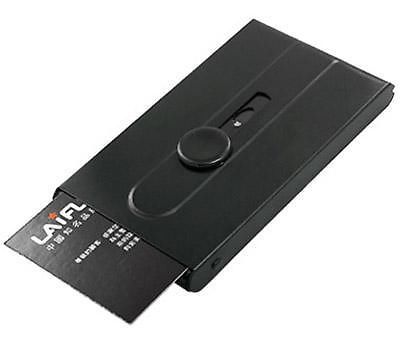Slim auto sliding business name id card holder box case box b32b for sale