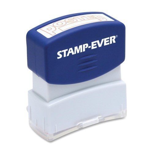 Stamp-ever pre-inked message stamp, posted, stamp impression red (5961) for sale