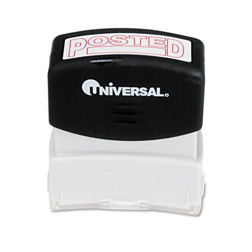 Universal Message Stamp, POSTED, Pre-Inked/Re-Inkable, Red
