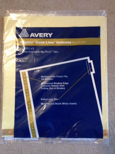 Avery dennison ave-11730 data binder tab divider - 6 x 9.5&#034; 11&#034; / set for sale
