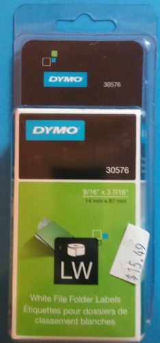dymo file folder labels white