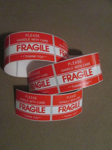 FRAGILE Please Handle With Care Thank You STICKERS Easy Peel &amp; Apply 10 COUNT