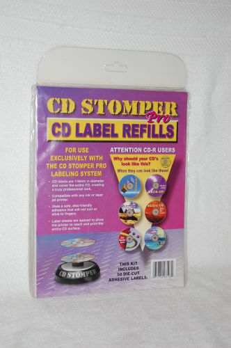Cd stomper pro jewel case tray insert 50 die-cut refills &amp; j-card kit new for sale