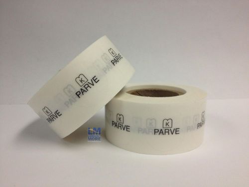 1 Roll 1000 Parve Kosher K  Food Packing Retail Clear Labels Stickers