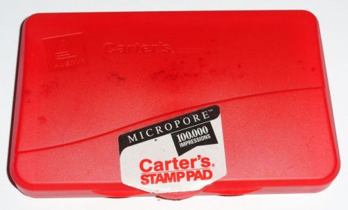 Avery Carter&#039;s Micropore Red Stamp Pad 100,000 Impressions 21271 2-3/4&#034; x 4-1/4&#034;