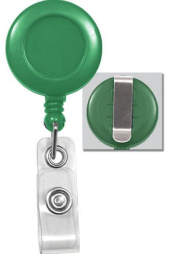 100 id holders badge reels - 16 colors  green belt clip - usa seller for sale
