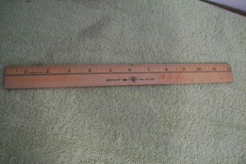 Westcott 12&#034; wood ruler,millimeters,centimeters and decimeters on back side for sale