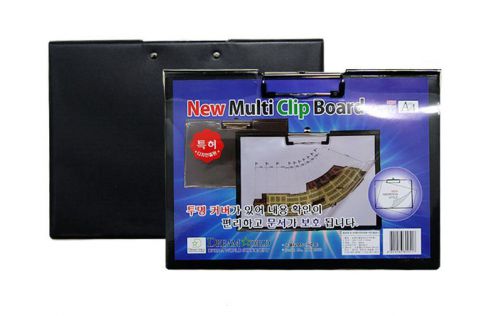 Dream world clip board horizontal black with transparent cover (320mm x 230mm) for sale
