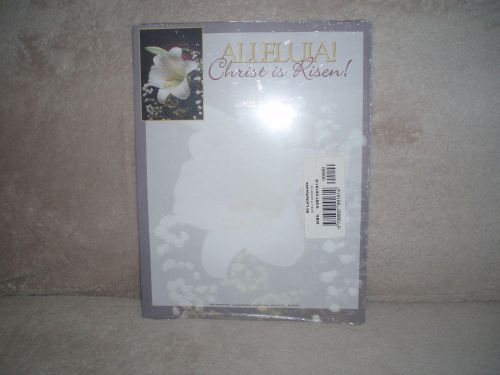 RELIGIOUS LETTERHEAD - Alleluia! Christ is Risen! - 50 count - NEW1