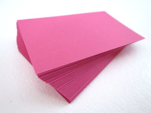100 Pink Blank Business Cards 65 lb. Cover 89mm x 52mm- 3.5 x 2- PRETTY PINK