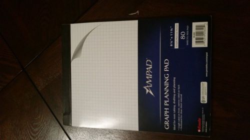 NEW Ampad Graph Planning Paper Pad 8.5X11.75 80 sheets