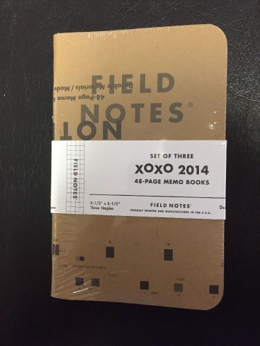 Field Notes 2014 XOXO Glitch Edition, Sealed, Rare