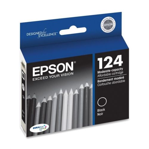 EPSON - ACCESSORIES T124120 BLACK INK CARTRIDGE MODERATE