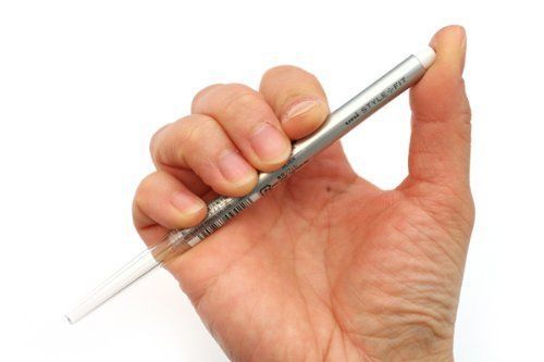 Uni Style Fit Single Color Slim Pen Body Component - Silver UMNH-59 M.26