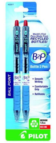 Pilot b2p ball point retractable medium 2 count red for sale