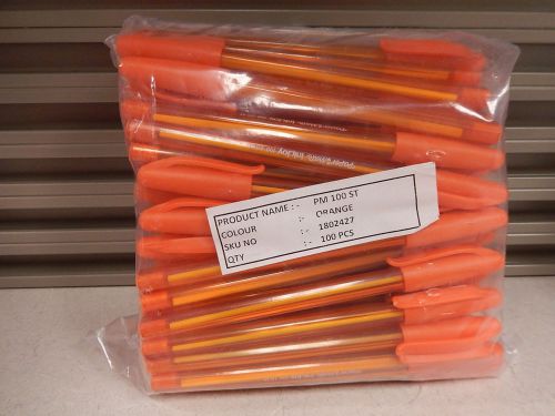100 NEW Paper Mate InkJoy 100 Orange 1.0 Medium Point Ballpoint Pens