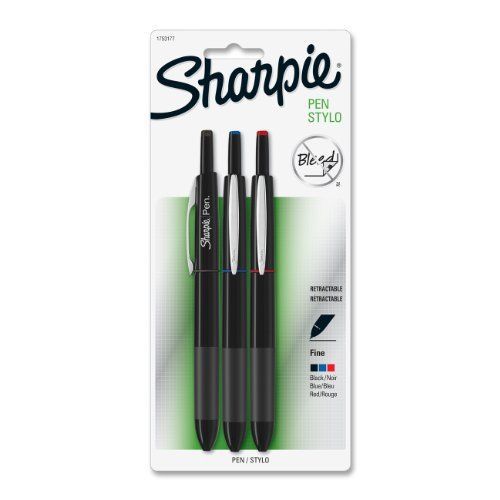 Sharpie Retractable Porous Point Pen - Fine Pen Point Type - Black, (san1753177)