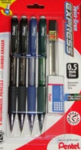 40   PENTEL TWIST ERASE Express .5mm Automatiic Lead Pencils