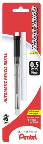 Refill Lead Cartridge For QUICK DOCK 0.5mm 1 Refill Cartridge + 3 Erasers Carded