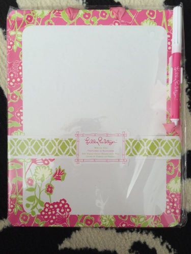 NEW Lilly Pulitzer Dry Erase Memo Board Featured in &#034;Bloomers&#034; Pink Green Cute