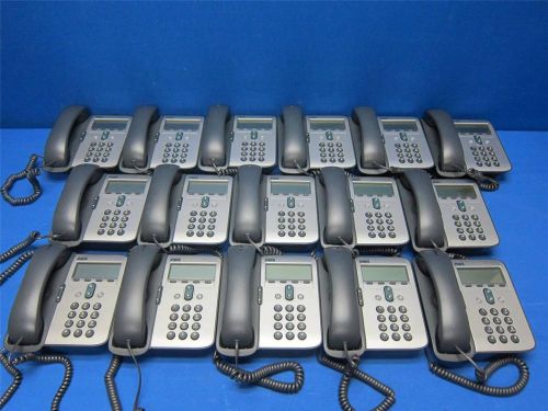 Lot of (16) cisco 7912g unified ip phone cp-7912g-a for sale