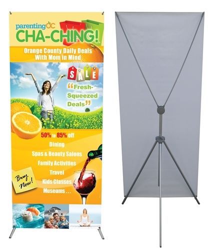 Adjustable Banner Stand 18&#034; x 63&#034; and 32&#034; x 79&#034;