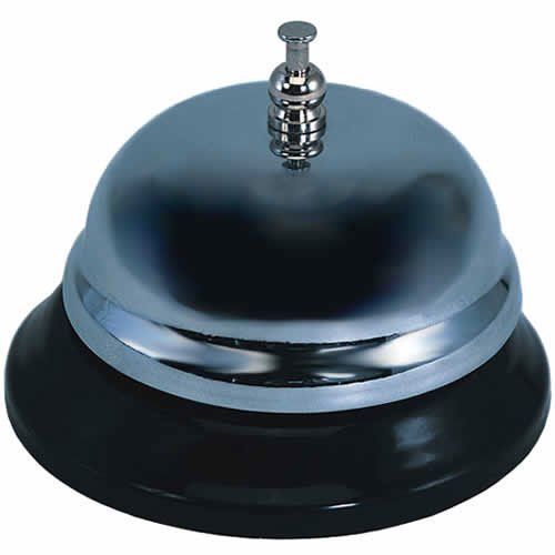 NEW Update International TB-35 Chrome-Plated Table Bells  3-1/2-Inch