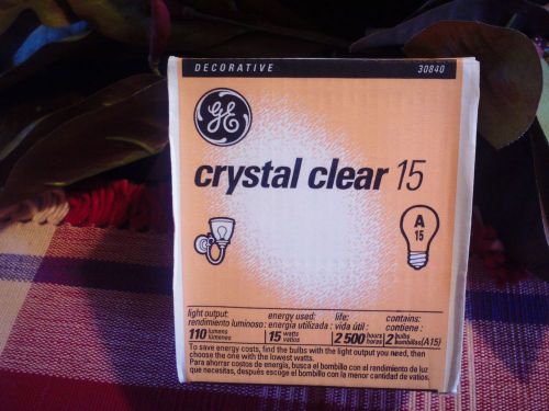 Ge lighting crystal clear 30840 15-watt, 110-lumen a15 light bulb for sale