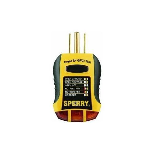 Sperry Instruments GFI6302 GFCI Outlet Tester New