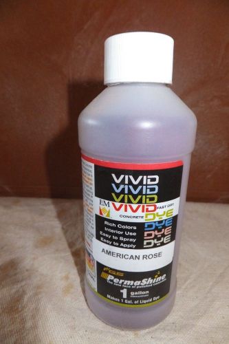 Concrete Dye, L&amp;M Vivid, dry powder, American Rose, 1 gal