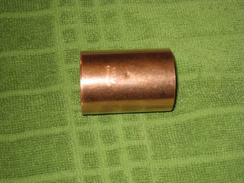 NIB LOT OF 50 - 1/4 INCH COPPER PRESSURE COUPLING WITH STOP