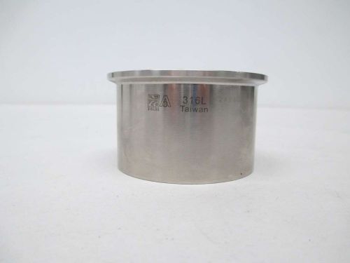 NEW SANITARY TANK SPUD FERRULE STAINLESS 2-1/2IN TRICLAMP D369034