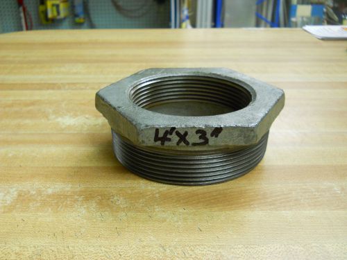 New galvanized  4&#034; x 3&#034; npt  hex bushing  ~~look~~ for sale