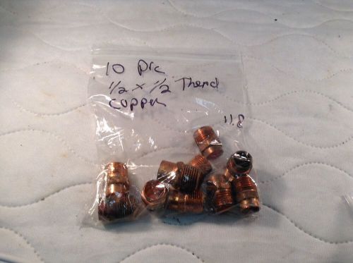10, 1/2 x 1/2 copper threads. for sale