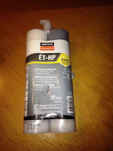 NEW Simpson Strong Tie ET-HP Anchoring Adhesive ETHP22 Epoxy With Nozzle