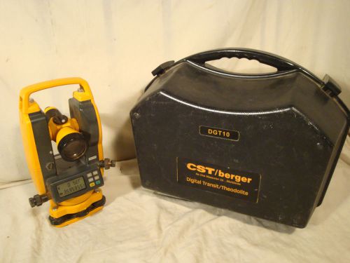 CST Berger DGT10 Theodolite Measurement Construction Tool with Original Case