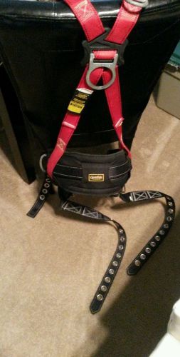 Guardian Fall Protection Harness w Side D-Ring &amp; Miller Self Retractable Lanyard