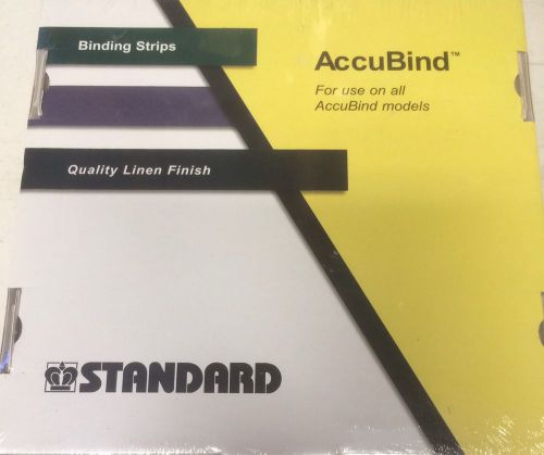 Accubind Binding Strips Standard 20mm White Bookbinding Size A - 13/16&#034; NEW